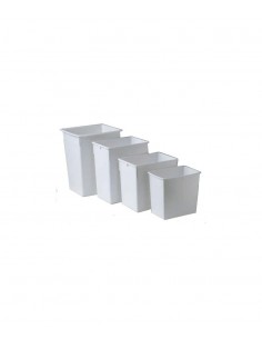 Papelera rectangular para residuos