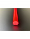 Barras de Metacrilato en colores fluor - Rojo Fluor 40mm diametro