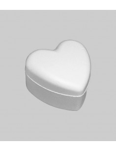 Caja de poliexpán con forma de corazón