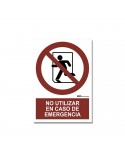 Señal "No utilizar en caso de emergencia"