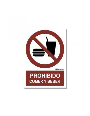 Señal "Prohibido comer y beber"