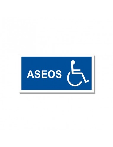 Señal "Aseos minusválidos"|Resopal