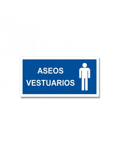 Señal para aseos-vestuarios|Resopal