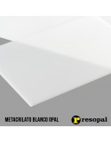 Piezas de metacrilato a medida - Blanco Opal