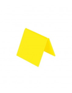 Soporte para numeración en mesa amarillo