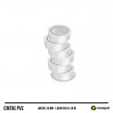Pack 6 cintas adhesivas de PVC Blanco
