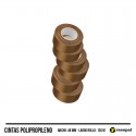 Pack 6 cintas adhesivas de polipropileno 126 marrón