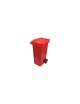 Contenedor Rojo de basura de 120 L