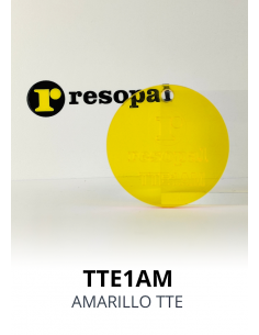 Metacrilato colada amarillo transparente en formato planchas
