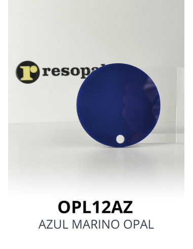 Metacrilato colada azul marino en formato planchas|Resopal