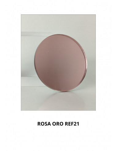 Metacrilato espejo color rosa oro en formato plancha|Resopal