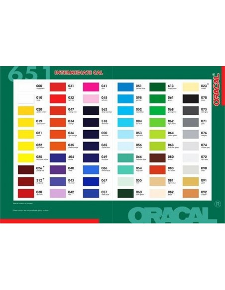 Oracal 651 Intermediate Cal, PVC Especial|Resopal Oracal 651 Intermediate Cal, PVC Especial|Resopal