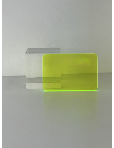 Metacrilato colada verde flúor en formato planchas|Resopal