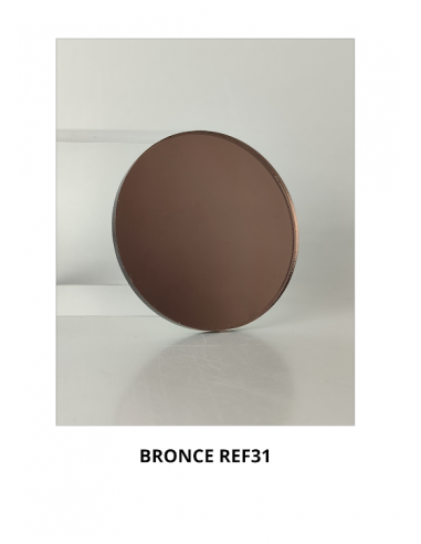 Metacrilato espejo color bronce en formato pieza|Resopal