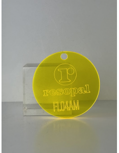 Metacrilato colada amarillo flúor en formato planchas