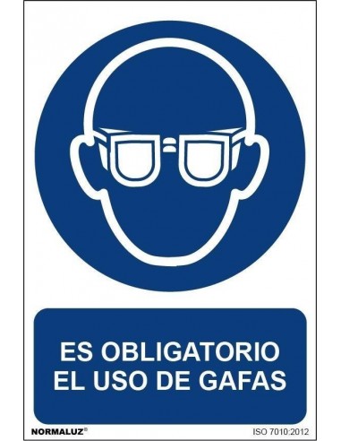 Señal "Obligatorio Uso de Gafas"|Resopal