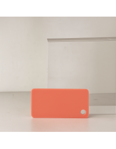 Metacrilato colada coral pastel en formato pieza