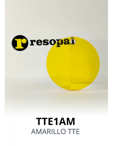 Metacrilato colada amarillo transparente en formato piezas|Resopal