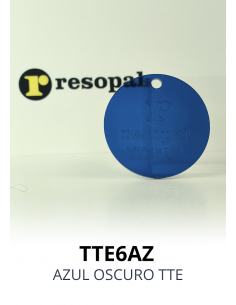 Metacrilato colada azul transparente en formato piezas