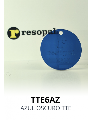 Metacrilato colada azul transparente en formato piezas|Resopal