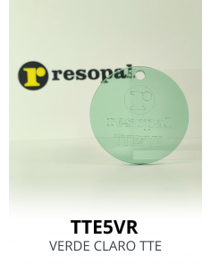 Metacrilato colada verde transparente en formato piezas