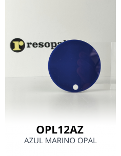 Metacrilato colada azul marino en formato piezas