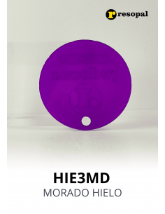 Metacrilato colada morado hielo en formato piezas