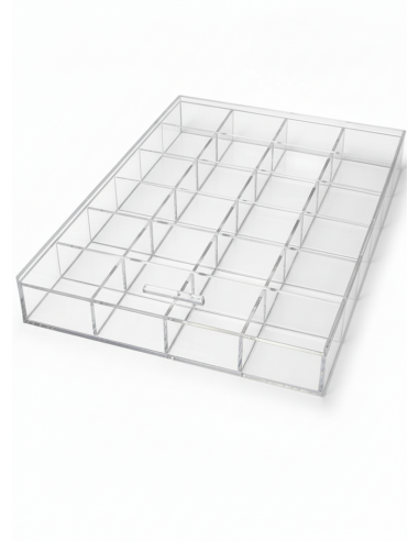Caja metacrilato compartimentos|Resopal