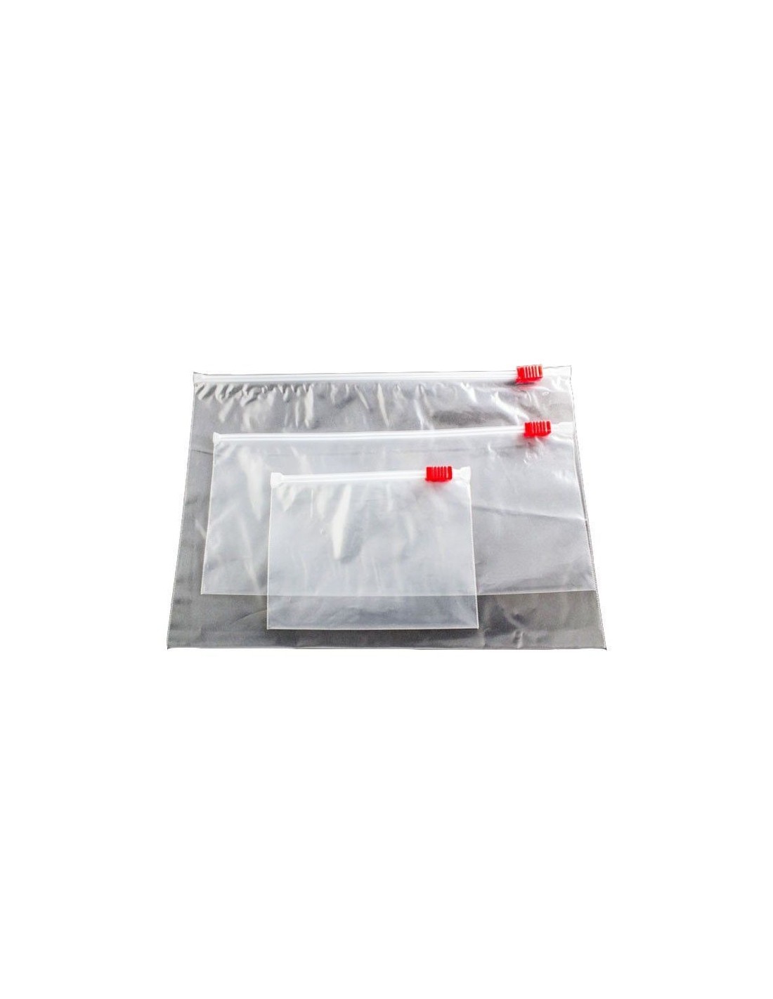 Bolsas de plástico transparente a medida con cierre de cremallera